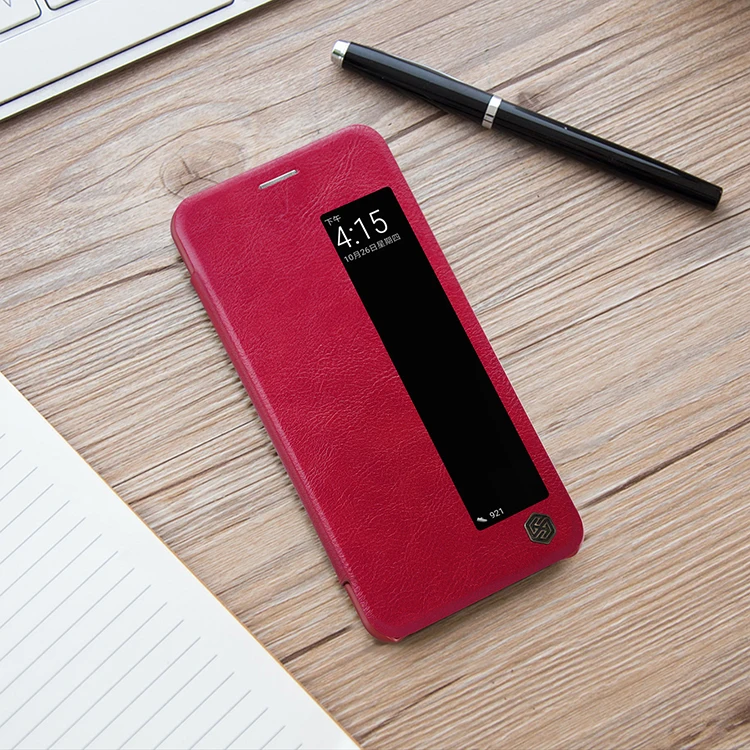 Чехол для huawei P20 Nillkin Qin, Роскошный кожаный флип-бумажник, задняя защитная крышка для телефона huawei P20 Pro Nilkin Smart View Wake Up