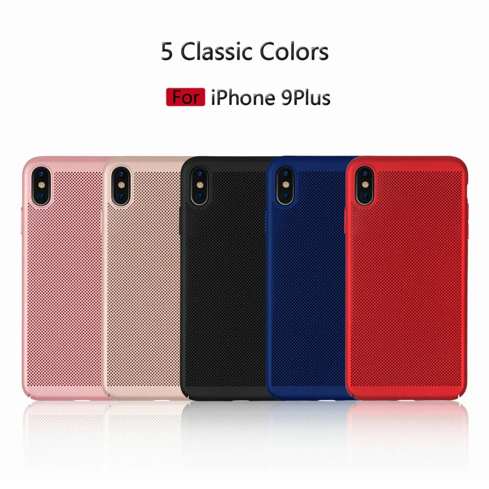 Для Apple iPhone XS/XR/XS Max чехол тонкий сетчатый вентиляционный жесткий защитный для