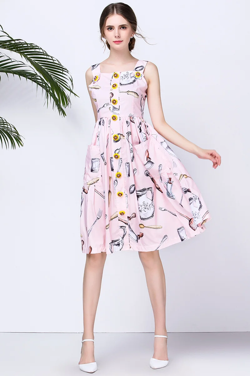 Женское дизайнерское платье на бретелях-спагетти Элегантное повседневное до