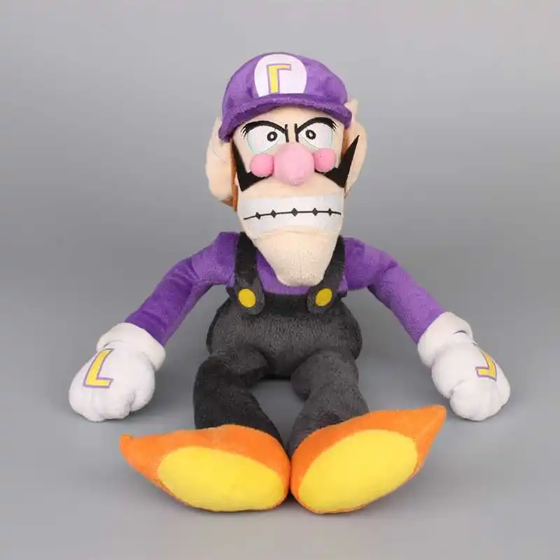 Super Mario Bros Waluigi плюшевые игрушки Фиолетовый цвет мягкие куклы 1" 28 см