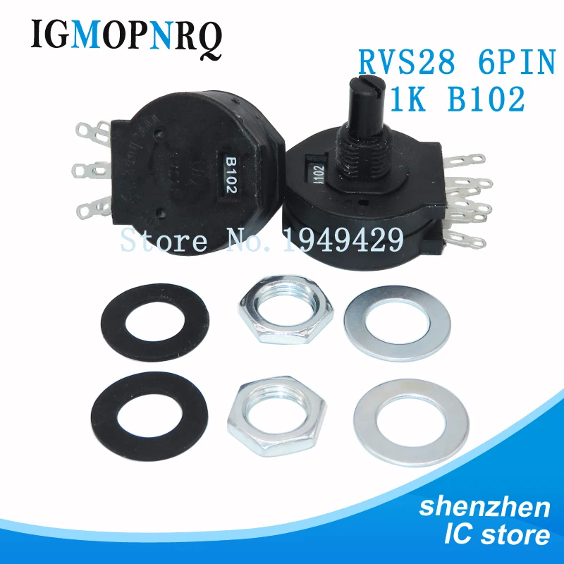 5 шт. RVS28P-B102 B103 Электрический сварочный аппарат потенциометр 2 Вт 1 к 10 запчасти RVS28