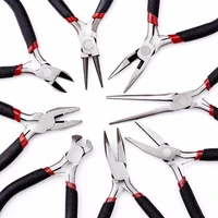 8pcsset beading jewelry tools kit equipment jewelry plier sets ferronickel carbon hardened steel beading cutting joint pliers
