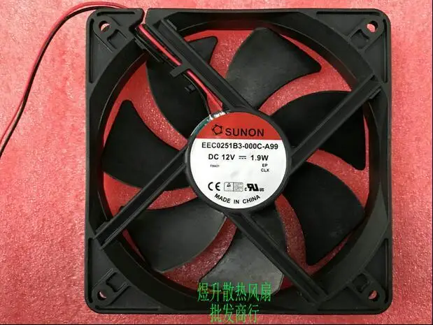 Оригинальный SUNON 12025 EEC0251B3-000C-A99 AC/DC 12V 1 9 W 120*120*25 мм 2 он-лайн немой вентилятор
