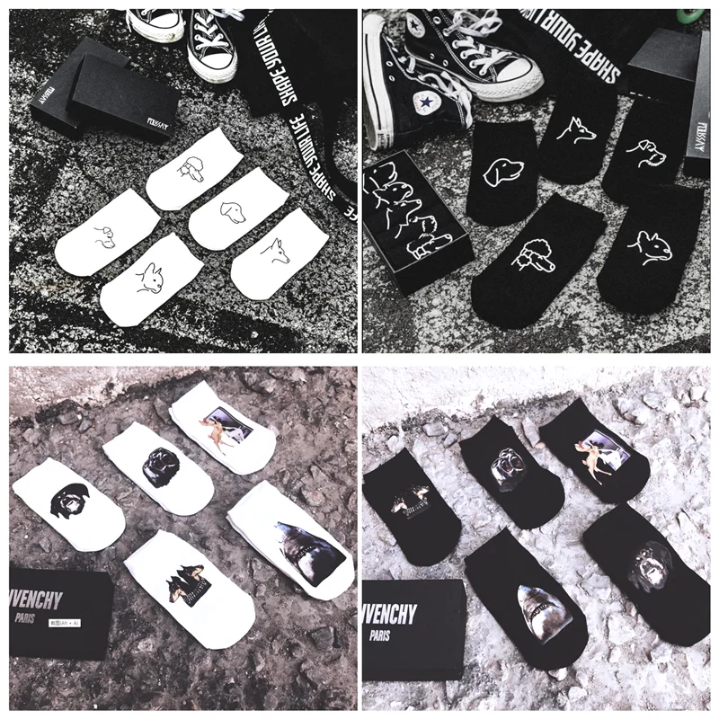 Лидер продаж хлопковые носки с милой собачкой модные унисекс мультяшным