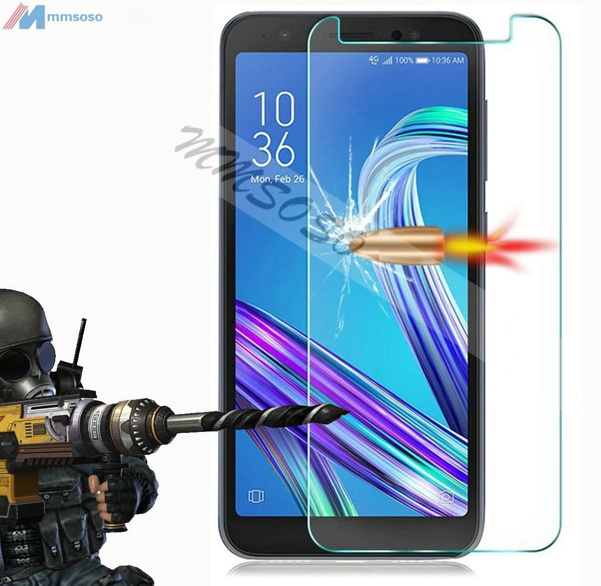 Смартфон с уровнем твердости 9 H закаленное Стекло для ASUS Zenfone Lite L1 G553KL пленка