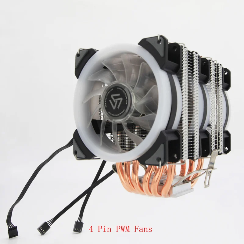 alseye dr 90 cpu cooler 6 heat pipes with rgb fan 4pin pwm 90mm cpu fan for computer lga775115x136620111200 am2am3am4 free global shipping