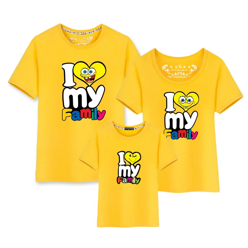 1PC Mom And Daughter Son Matching Clothes Children's T-shirts Family t shirt Short Sleeve Father Outfits | Мать и ребенок