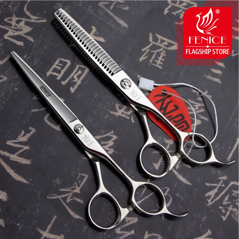Fenice быстрорежущие и филировочные ножницы 5 + 6 0 дюйма или JP440C|thinning shears|cutting scissorstops