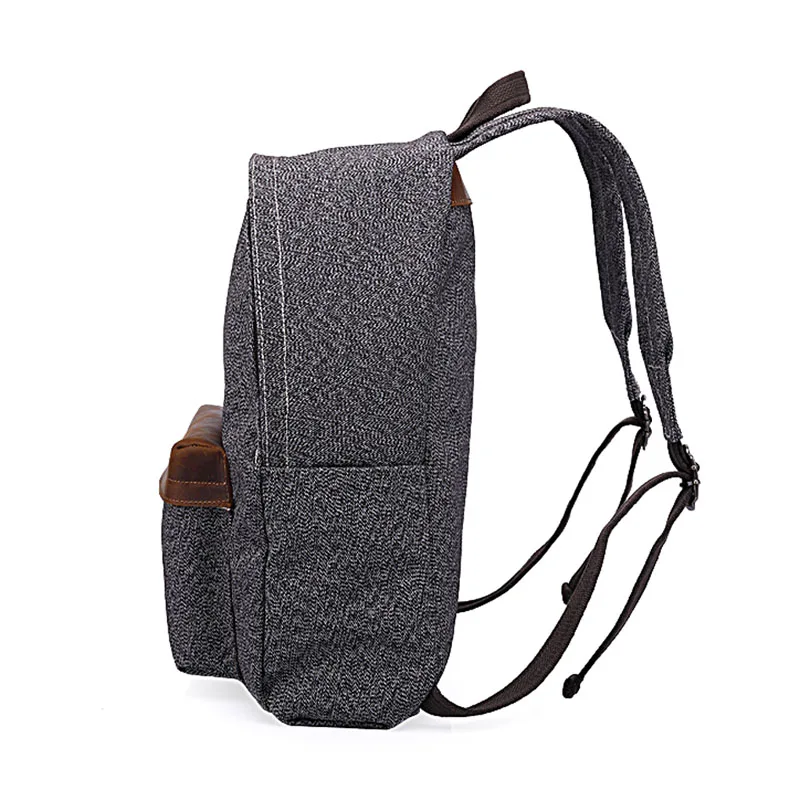 Мужской брезентовый Рюкзак AETOO Простой Супер пригодный для носки мужской ранец