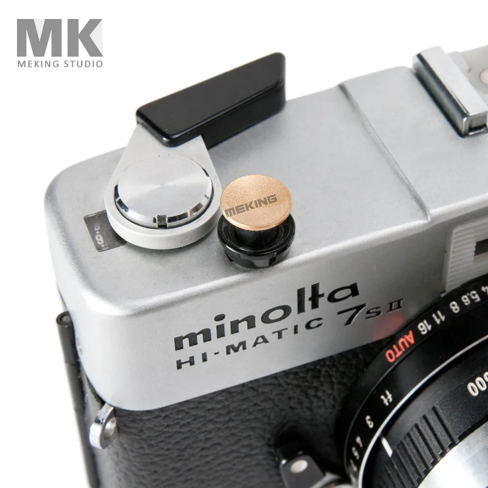 Selens цветная мягкая Кнопка затвора для цифровой камеры с винтом Золотая вогнутая