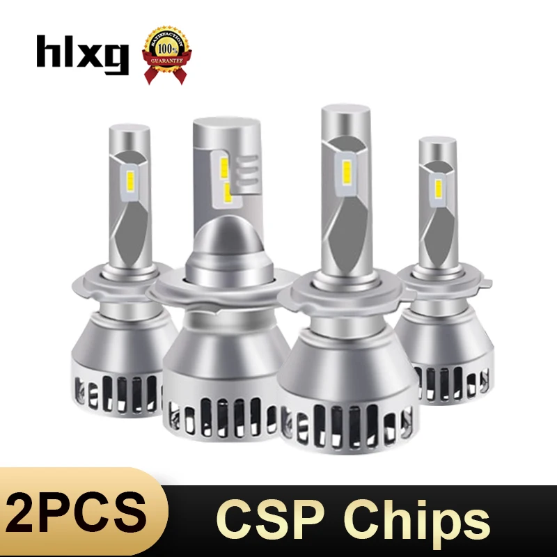 HLXG led h4 luz automovil turbo h7 60 Вт 10000LM H1 9005 hb3 9006 HB4 H11 лампочка 12 В лампа светильник
