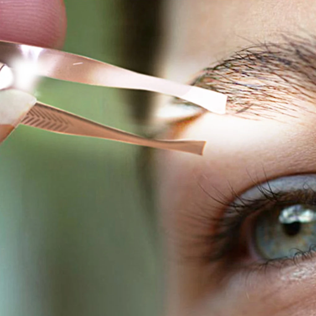 Новый пинцет BGVfive1PC со светодиодной подсветкой для завивки бровей и ресниц из