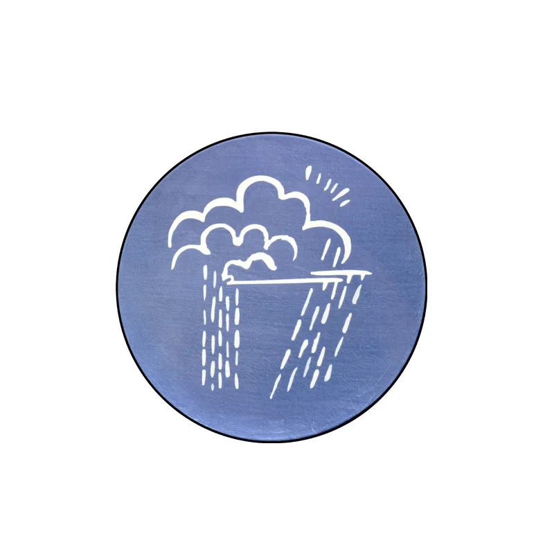 Moon Weather печатные круглые ковры для детской комнаты полиэстер напольный коврик