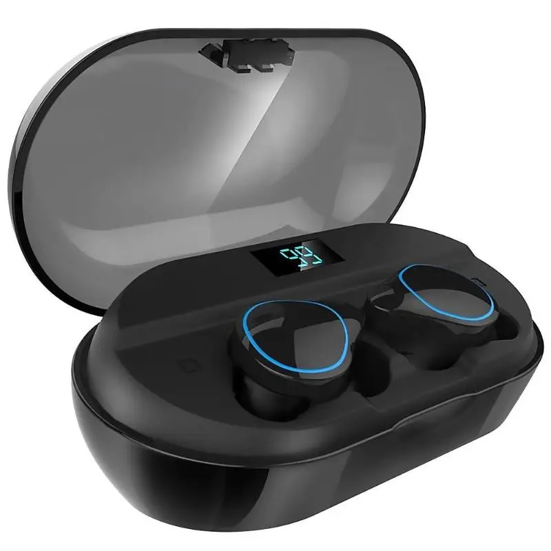 TWS T9 Bluetooth V5.0 гарнитура беспроводные наушники стерео двойной микрофон наушники 7000 мАч большая емкость для зарядки мобильных устройств