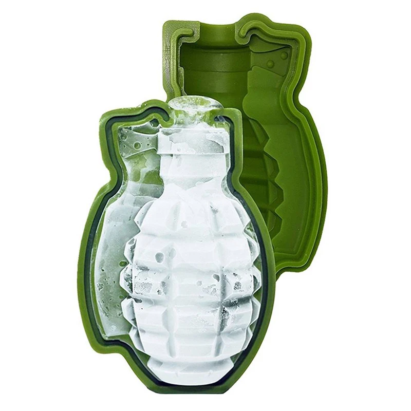 Creative 3D Ice Cube Mold Shape Army Green Fun Tool Kitchen Decorating New |