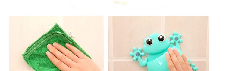 Милый gecko мощная присоска для зубной щетки держатель мультяшный стеллаж для хранения ванная Стоматологическая стойка настенная крепкая присоска крючки