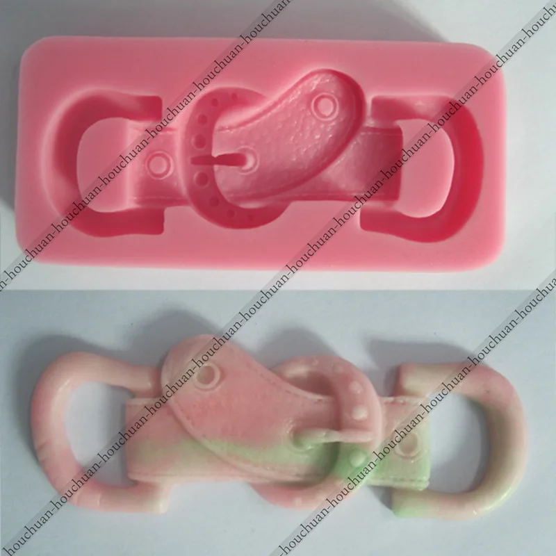 DlY пряжка ремня формы рамки отделка 3D силиконовая форма для торта помадки мыла |