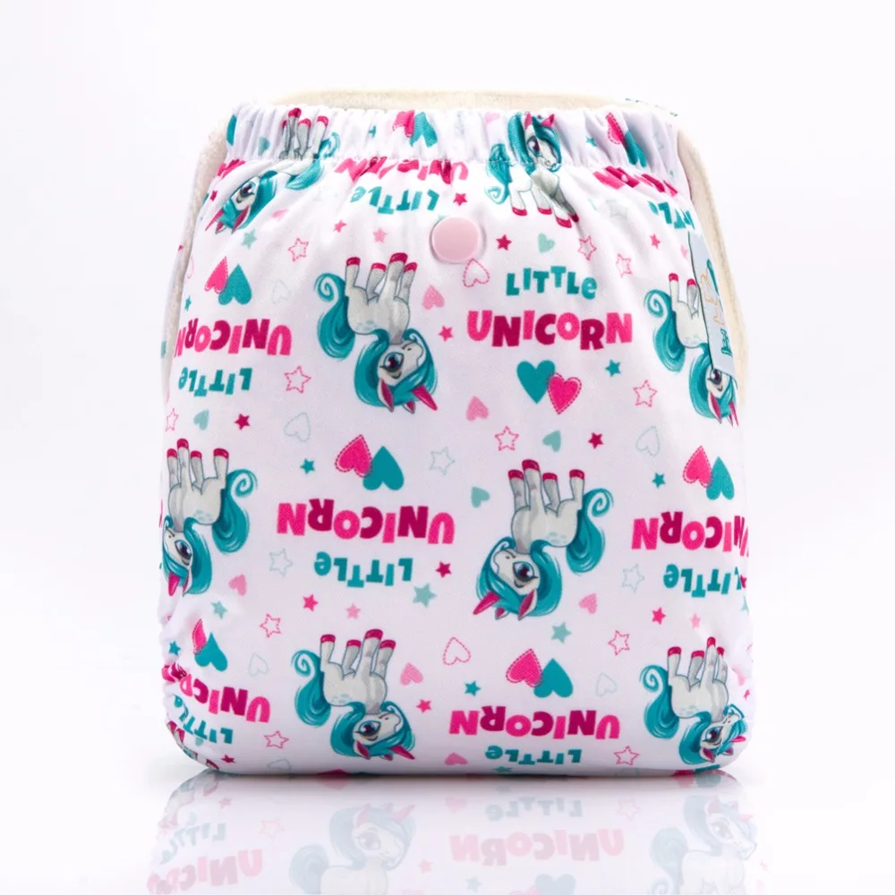 JinoBaby бамбуковые подгузники одного размера тканевые пеленки для детей AIO-My Unicorn |