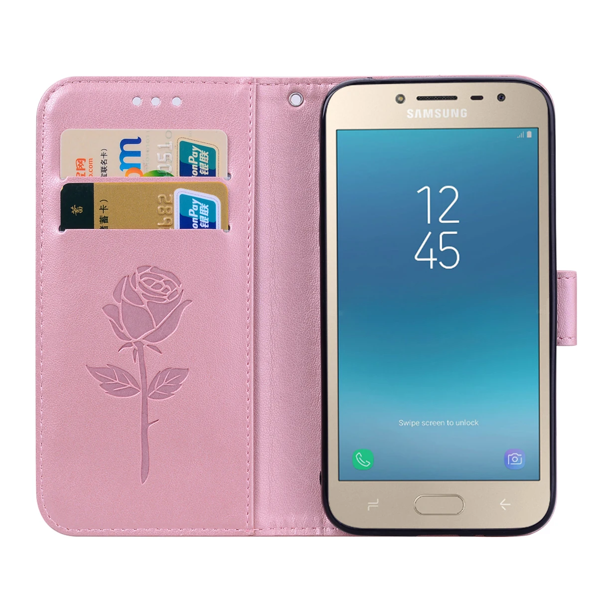 Кожаный флип-чехол для samsung J2 Pro Обложка для книги портмоне для карт Coque для samsung J2 Pro Чехлы для мобильных телефонов Hoesje
