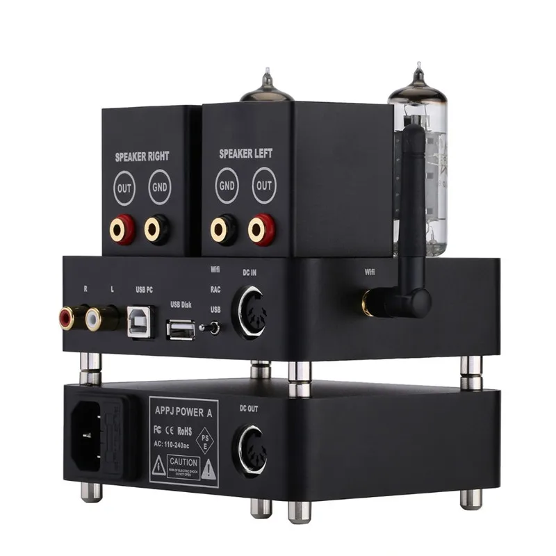 2016 совершенно новый APPJ PA1601A 6J1 + 6P14 (el84) HIFI Wi-Fi вакуумный ламповый усилитель