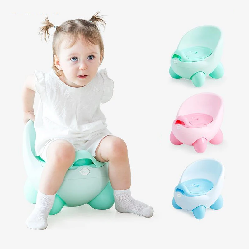 

2018 hot selling Lovely egg baby potty chair plastic QQ kids toilet for free potty brush