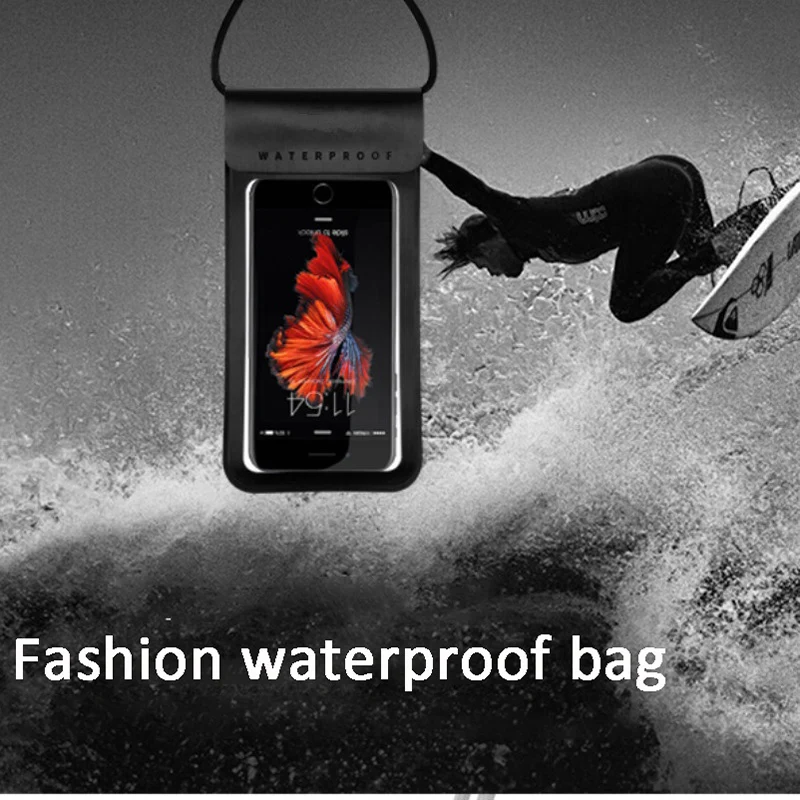 Waterproof Phone mobile bag neck pouch Swimming Bag Pouch handyhülle mit band for iPhone 6 7 8 X/8 Plus xiaomi huawei|Сумки для