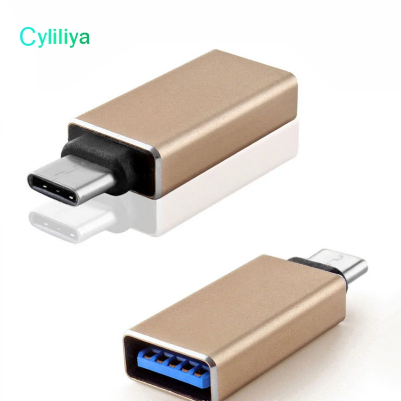 Металлический адаптер USB 3.0 Type C OTG (папа) 3 1 A (мама)|Переходники и адаптеры| |