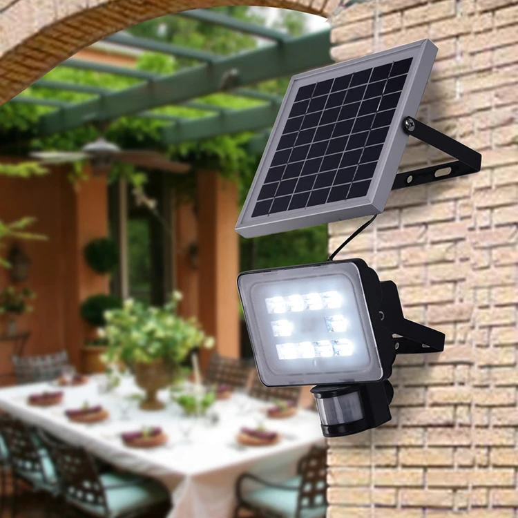 20 Вт светодиодный прожектор Солнечный с PIR датчиком движения SMD 5730 DC12V 24V 2400LM 6000 K 6500
