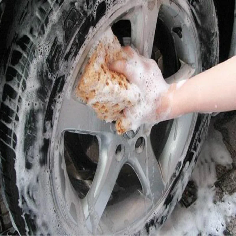 Практичная Чистящая губка для мытья автомобиля мини желтая автомобиля|cleaning