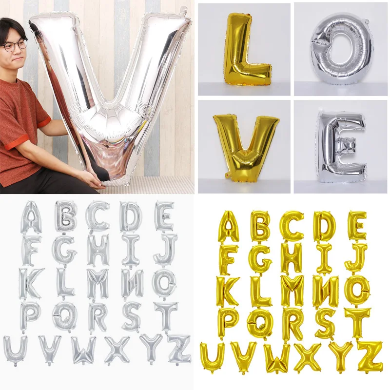 1 шт. 40-дюймовые шары с надписью на свадьбу и день рождения | Дом сад