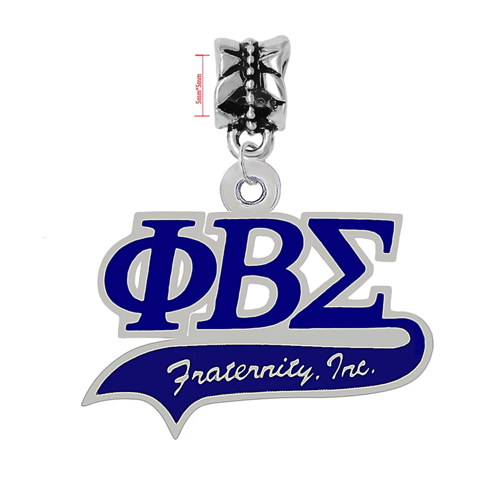 Новый дизайн синяя эмаль металлическая греческая буква PHI BETA SIGMA очарование для