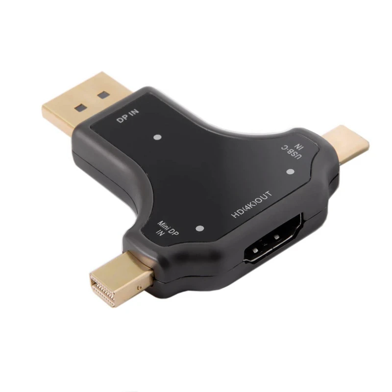 USB C & Displayport Mini DP 3 в 1 к HDMI Женский адаптер Тип 4K 2K для ноутбука Macbook PC| |