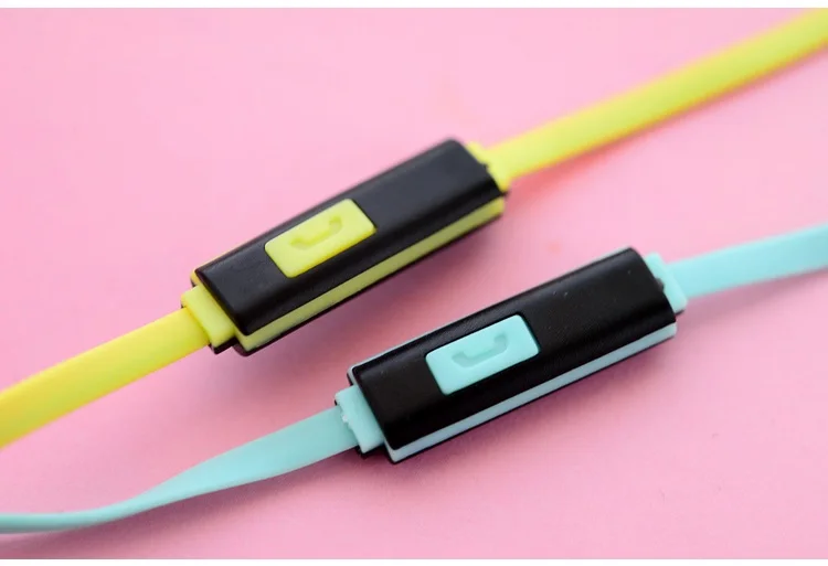 Новые наушники с макарунами милые микрофоном для iPhone 5 Xiaomi Samsung телефона MP3/4