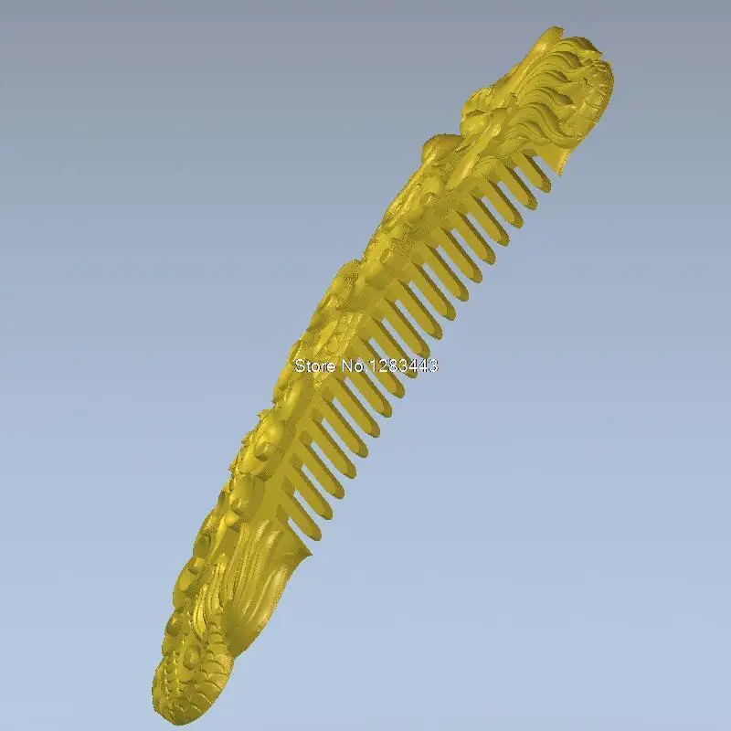 Расческа с драконом 3d модель рельеф для ЧПУ в формате STL 3D ЧПУ|comb machine|3d model reliefstl files