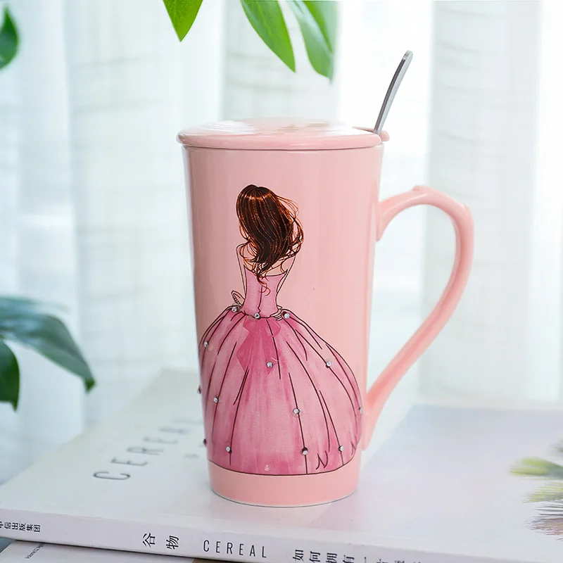 Расписанная вручную натуральная мраморная фарфоровая кофейная кружка Mr and Mrs