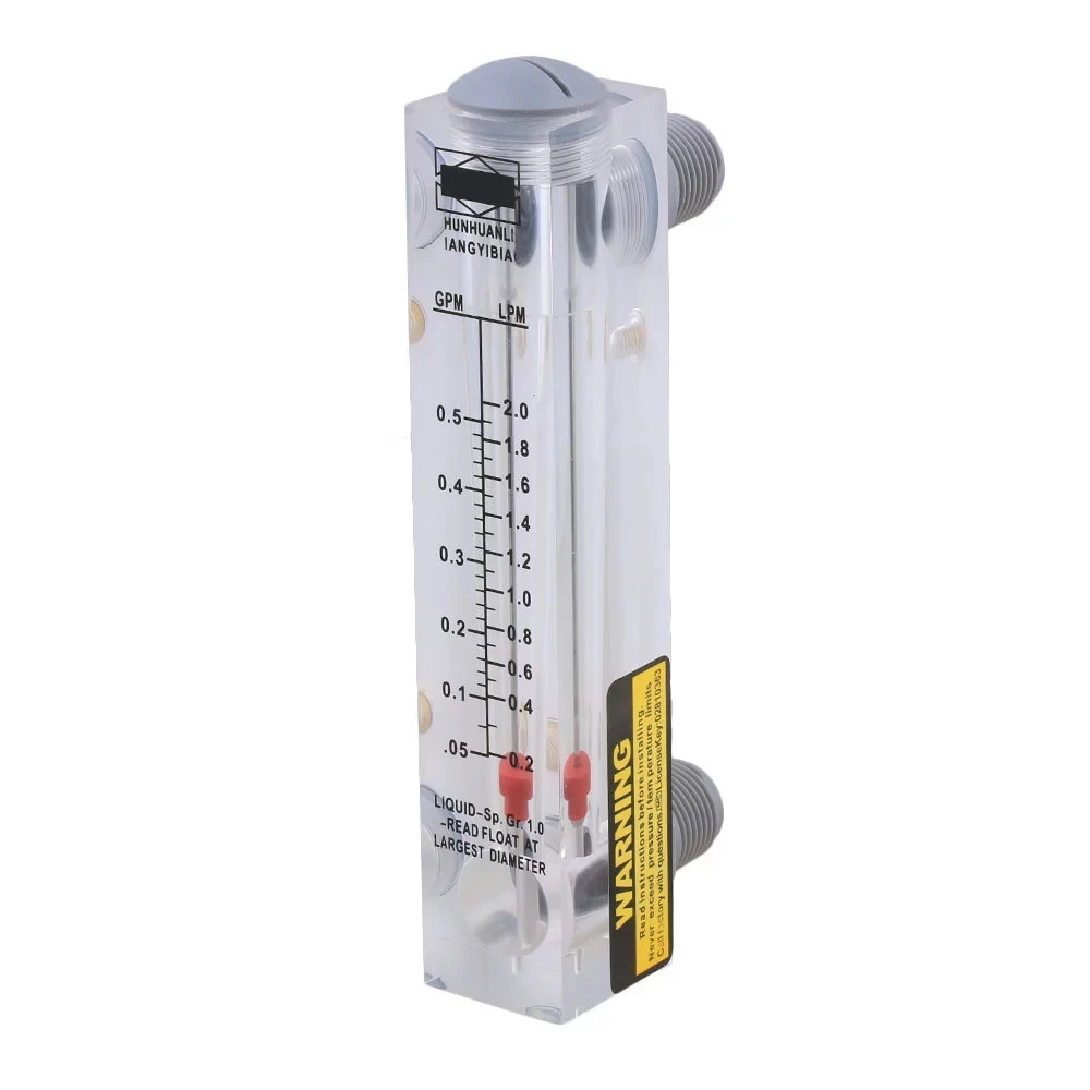 

0.05-0.5GPM/0.2-2LPM LZM-15 Water Flow Meter Panel Flowmeter 17cm Length