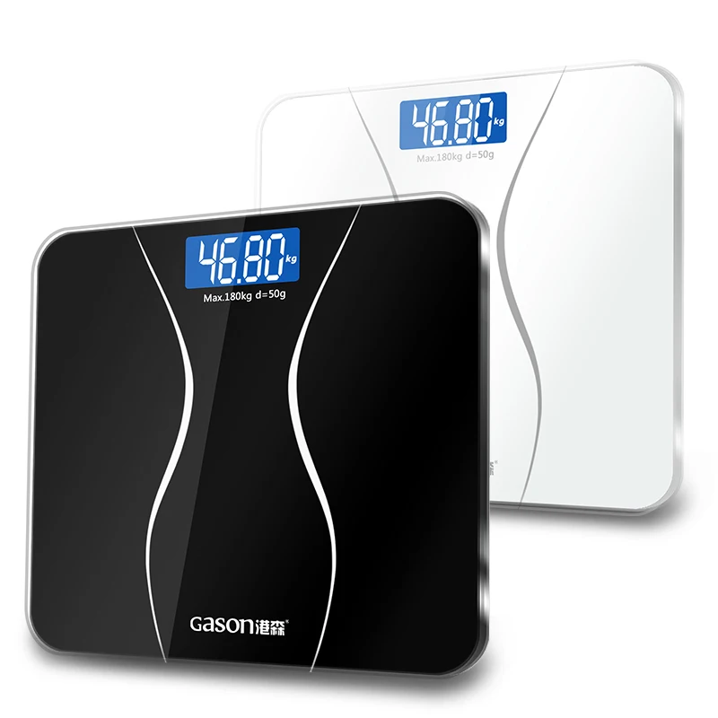 GASON A2 Весы напольные жк дисплей Закаленное стекло 180кг/50г|bathroom scale|scales bodybathroom body