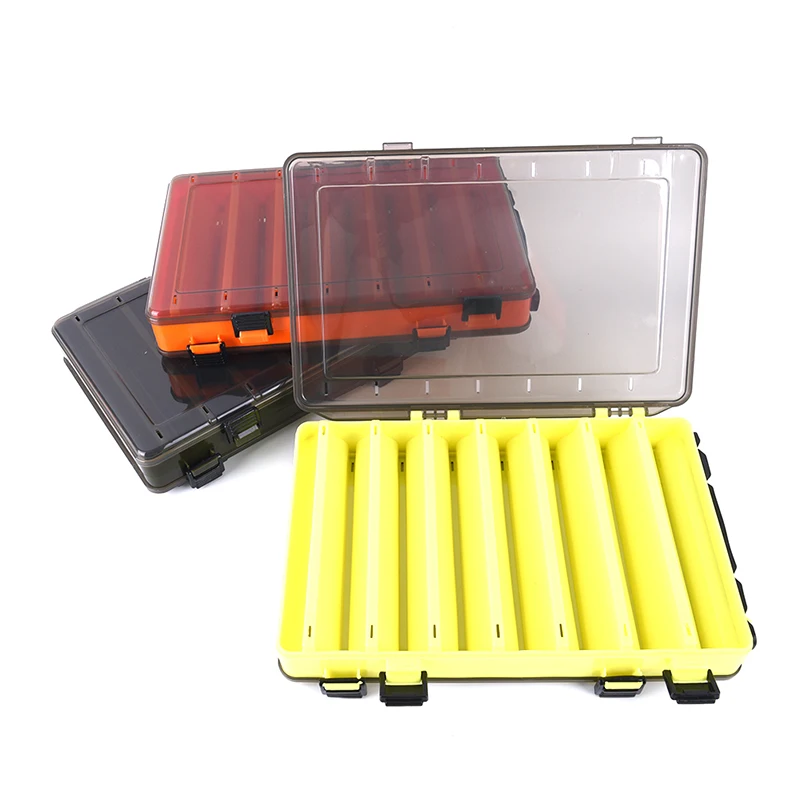 Коробка для рыболовных приманок двусторонняя коробка снастей аксессуары джига