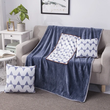 Cushion Blanket7 2 в 1 хлопок скандинавские Мультяшные олени складное лоскутное мягкое стеганое одеяло печатное квадратное домашнее офис автомобиль бросок диванная подушка под спину - Цвет: Cushion Blanket7