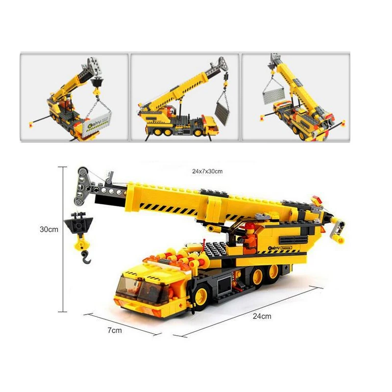 

DIY creators mini City Engineering Building Blocks Compatible Toys DIY Crane Sets Educational Bricks Gifts For Kids