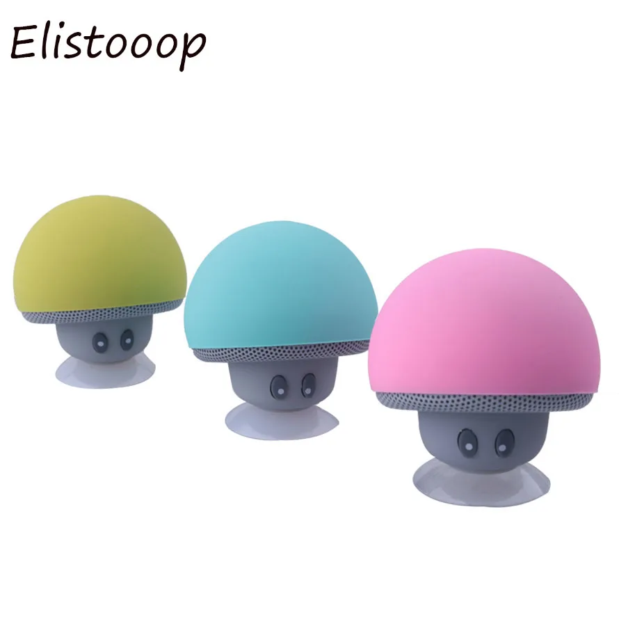 Мини-Колонка в форме гриба, Беспроводная связь Bluetooth 4,1, динамик, mp3-плеер с микрофоном, портативная стерео Blutooth для мобильного телефона