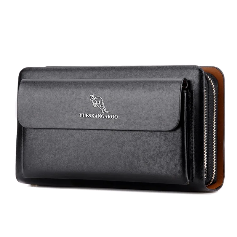 Мужской кошелек YUESKANGAROO Длинный из кожи для повседневной носки 2019|men purse|brand designer