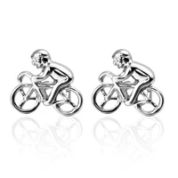 kc 5 silver color bicycle cufflinks for mens shirts accessories high quality copper bike cuff links brand savoyshi jewelry