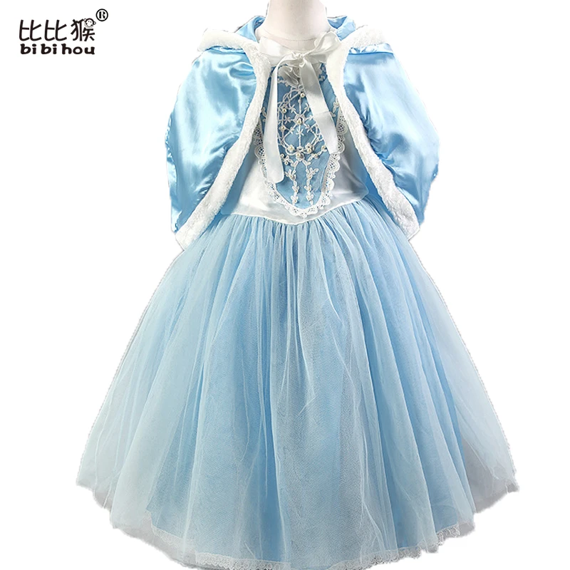 Рождество Девушка Одежда Дети Девушки Шифон Принцесса Платья Платье 3-10Y Летние