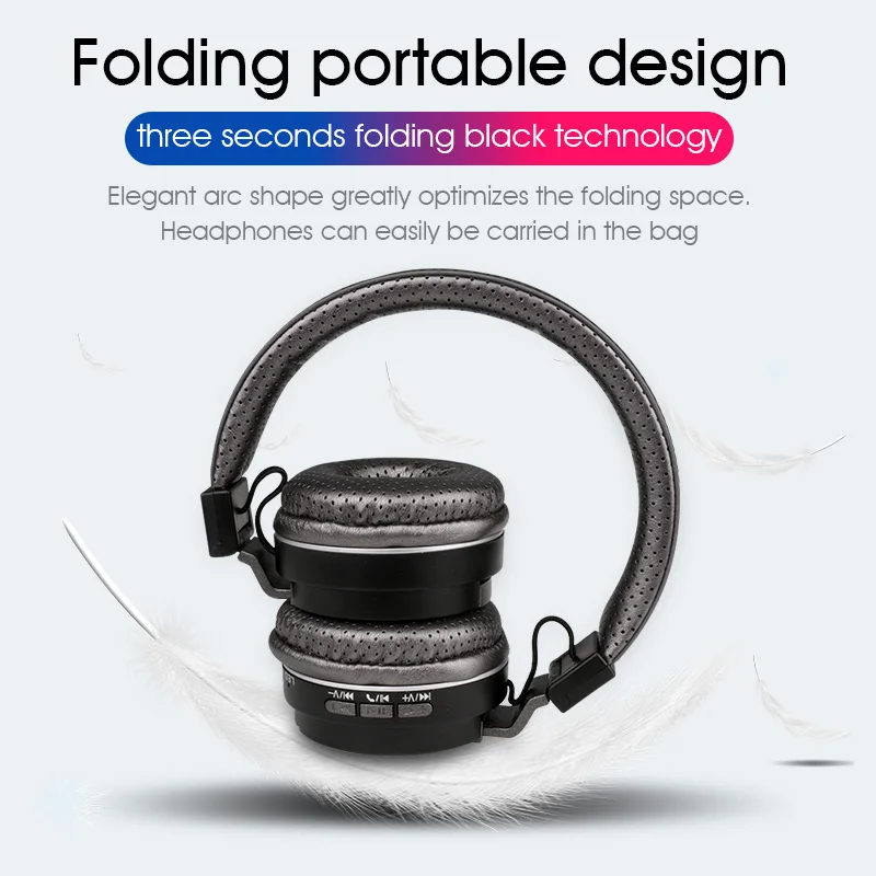 SYLLABLE BT86 Стерео Bluetooth наушники с шумоизоляцией Over-Ear V3.0 гарнитура для Android и iOS с микрофоном.