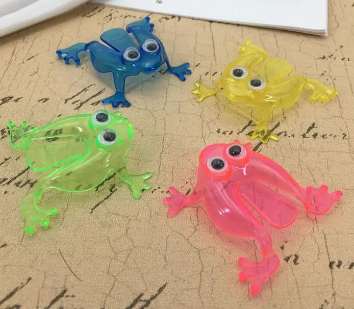 10 шт./лот прыгающие лягушки в ассортименте игрушка для малышей экшн фигурки