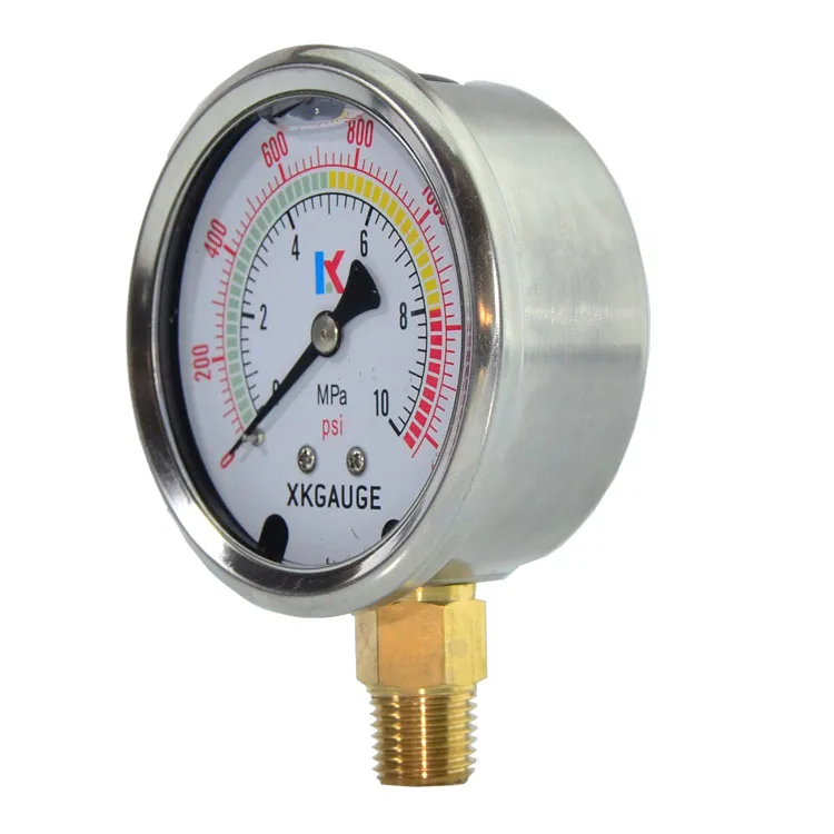 

Economical 60MM hydraulic pressure gauge up to 1000BAR 15000psi