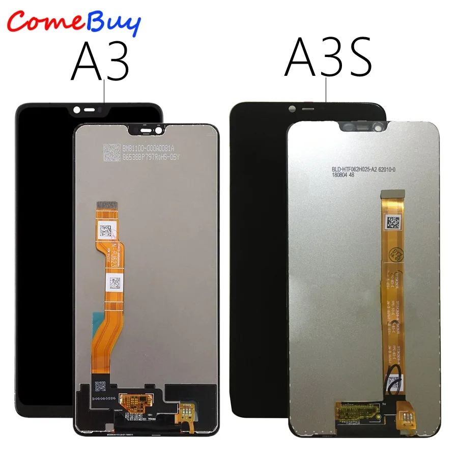 Comebuy ЖК-экран для Oppo A3 A3S CPH1803 ЖК-дисплей с сенсорным экраном дигитайзер сборка для OPPO A3S lcd запасные части для ремонта