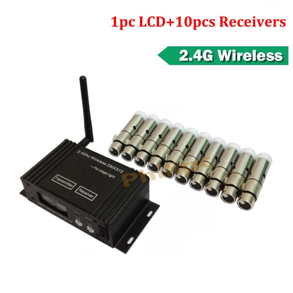 Отличное качество! 11 шт./лот 2 4G беспроводной DMX 512 передатчик приемник сигнала