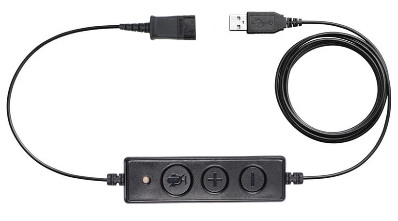 Адаптер VoiceJoy QD к USB Heaset быстрое разъединение usb кабелю с переключателем громкости